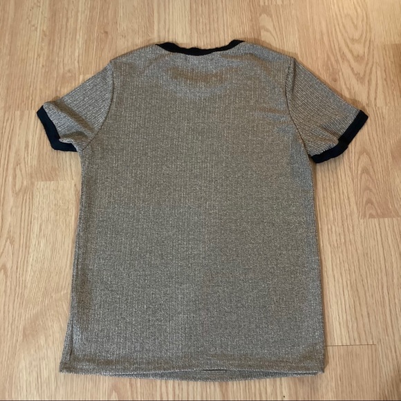 Gage USA metallic gold ringer t-shirt - Picture 2 of 3